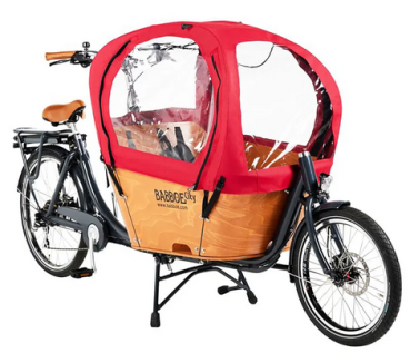 Babboe City Regendach Regenverdeck rot