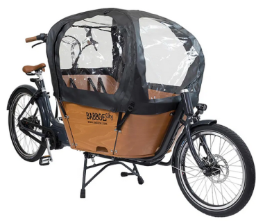 Babboe City Regendach Regenverdeck schwarz