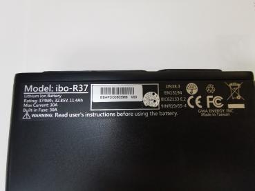 Babboe R37 L-ionen Akku 375Wh 10,4Ah für GWA Hinterrad-Motoren