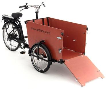 Babboe Dog-E Lastenfahrrad 500Wh braun AKTION inkl. REGENVERDECK