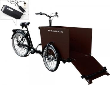 Babboe Dog-E Lastenfahrrad 500Wh schwarz AKTION inkl. REGENVERDECK