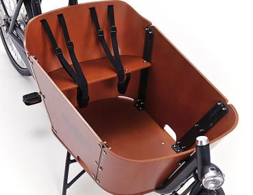 Babboe City-e Lastenfahrrad braun 500Wh