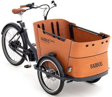 Babboe Curve Mountain Lastenrad braun 500Wh INKL. REGENVERDECK