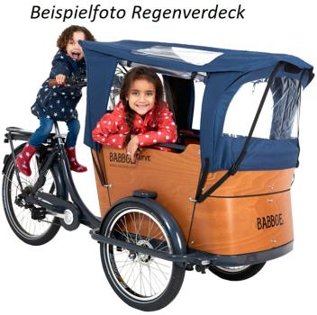Babboe Curve Mountain Lastenrad BLACK EDITION AKTION inkl. REGENVERDECK