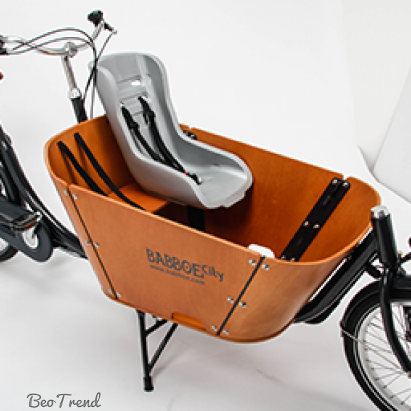 Babboe Kleinkindersitz (8-18 Monate) silber-grau