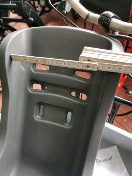 Babboe Kleinkindersitz (8-18 Monate) silber-grau