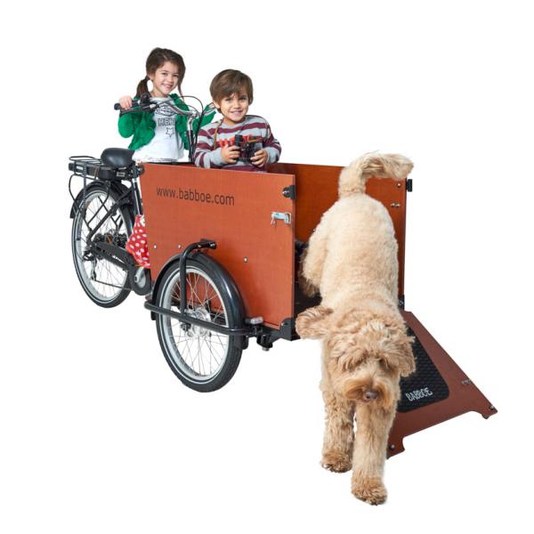 Babboe Dog-E Lastenfahrrad 500Wh braun AKTION inkl. REGENVERDECK