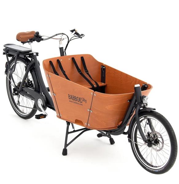 Babboe City-e Lastenfahrrad braun 500Wh