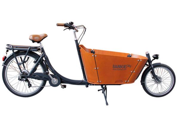 Babboe City-e Lastenfahrrad braun 500Wh