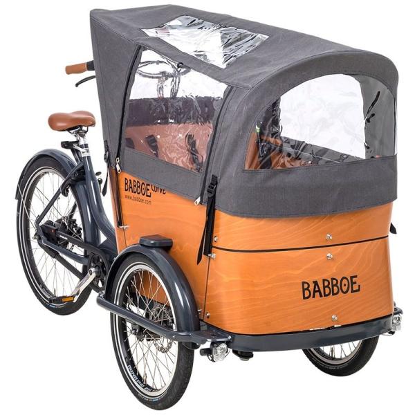 Babboe Regenverdeck Curve grau