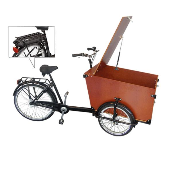 Babboe Transporter-E 450Wh Lastenfahrrad braun