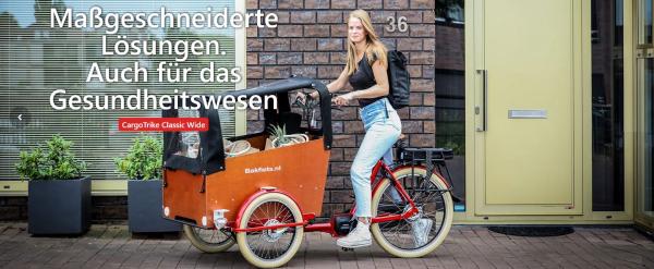 BAKFIETS.NL E-CargoTrike Cruiser Narrow Bafang 750Wh matt granite