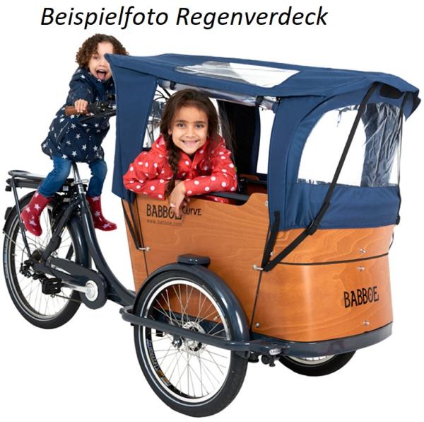 Babboe Curve Mountain Lastenrad BLACK EDITION AKTION inkl. REGENVERDECK